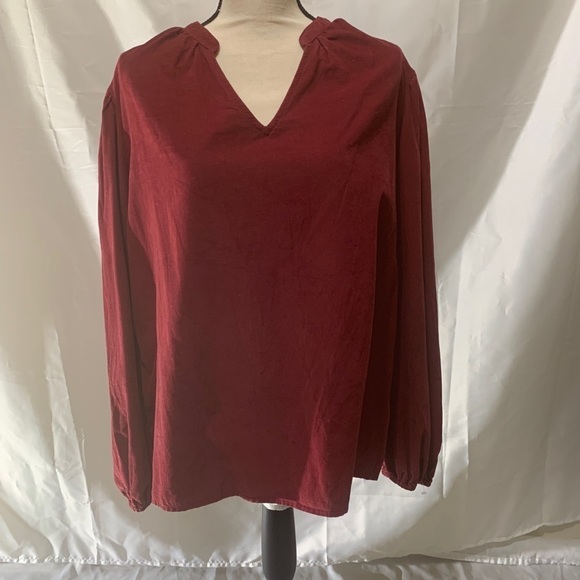 3/$28❤️Time& Tru corduroy 100% cotton, long sleeve top size XL(16-18) - Picture 5 of 7